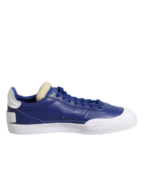 Nike White Blue Lace Up Low Top Drop-Type PRM Sneakers