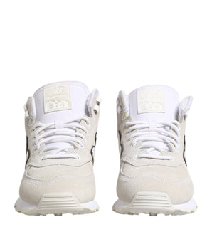 New Balance Off-White Suede Sneakers