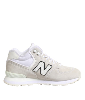 New Balance Off-White Suede Sneakers