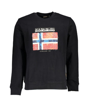 Napapijri Black Cotton Men Sweater
