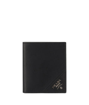 Prada Black Calf Leather Wallet