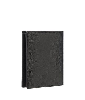 Prada Black Calf Leather Wallet