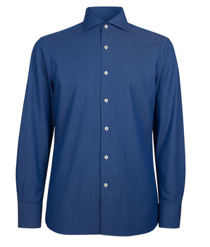 Made in Italy Blue Cotton Men's Shirt