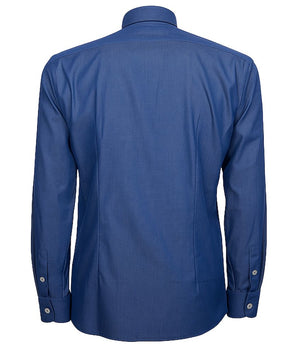 Made in Italy Blue Cotton Men's Shirt