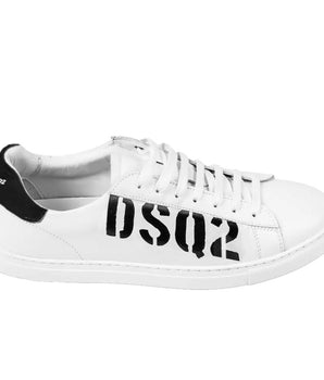 Dsquared² White Calfskin Sneakers