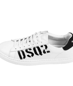Dsquared² White Calfskin Sneakers