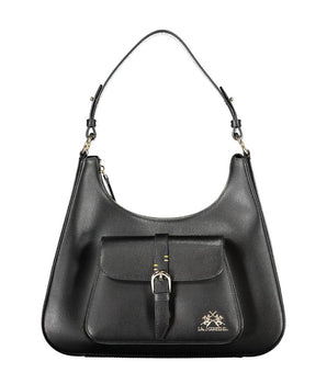 La Martina Black Leather Women's Bag