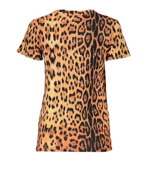 Cavalli Class Orange Cotton Women T-Shirt