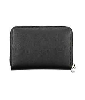 Tommy Hilfiger Elegant Black Zip Wallet with Multiple Compartments