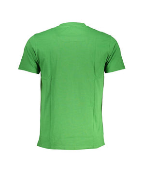 Cavalli Class Green Cotton T-Shirt