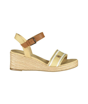 Tommy Hilfiger Beige Polyester Women Sandal