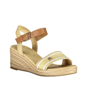 Tommy Hilfiger Beige Polyester Women Sandal
