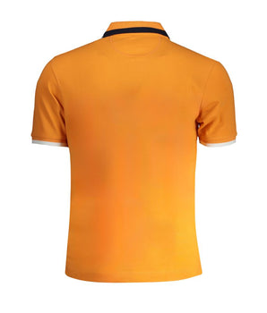 La Martina Orange Cotton Polo Shirt