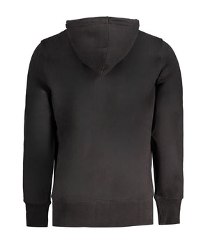 Calvin Klein Black Cotton Men Sweater Hoodie