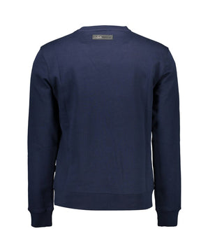 Plein Sport Blue Cotton Men Sweater