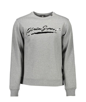 Plein Sport Gray Cotton Men Sweater