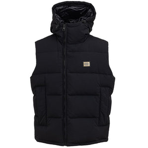 Chaleco de poliéster negro Dolce &amp; Gabbana