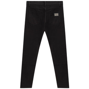 Dolce & Gabbana Black Cotton Jeans Denim