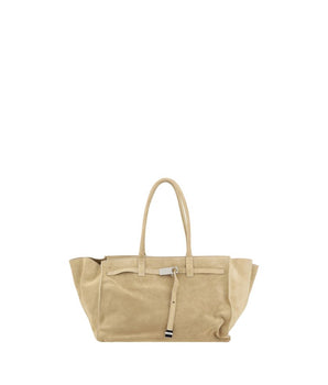 Benedetta Bruzziches Beige Calf Leather Bos Taurus Shoulder Bag