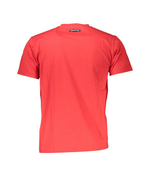 Cavalli Class Red Cotton Men T-Shirt