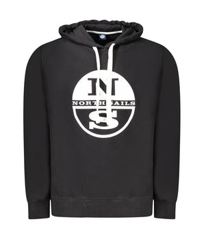 North Sails Black Cotton Sweatshirt