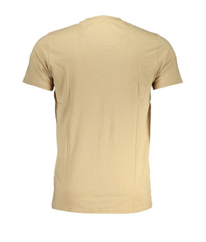 Cavalli Class Beige Cotton T-Shirt