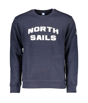 North Sails Blue Cotton Men Sweater