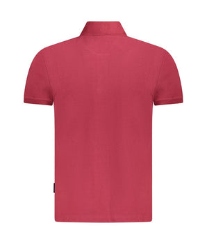 Napapijri Red Cotton Men Polo Shirt