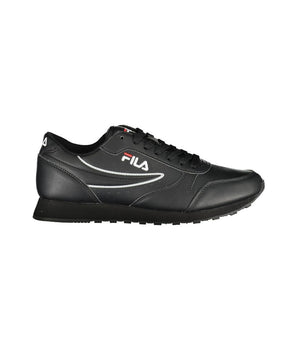 Fila Sleek Black Lace-Up Sport Sneakers