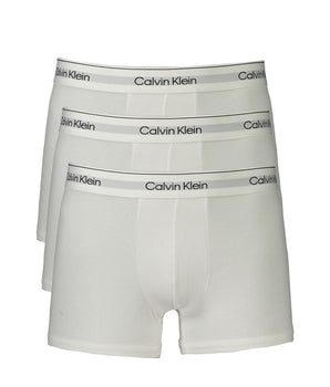 Calvin Klein White Cotton Men Boxer