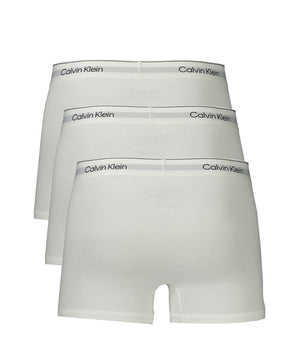 Calvin Klein White Cotton Men Boxer