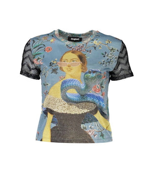 Desigual Blue Polyester Women T-Shirt