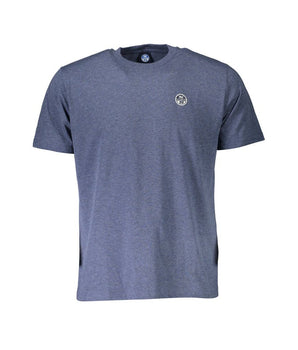 North Sails Blue Cotton Men T-Shirt