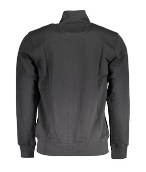 La Martina Black Cotton Men Sweater