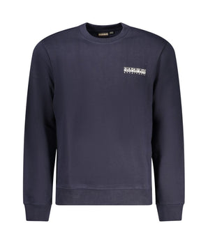 Napapijri Blue Cotton Men Sweater