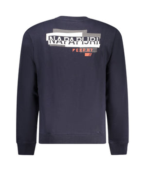 Napapijri Blue Cotton Men Sweater