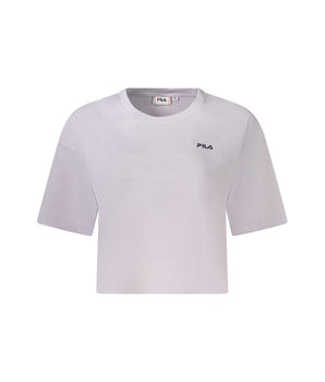Fila Pink Cotton Women T-Shirt