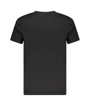 Cavalli Class Black Cotton Men T-Shirt