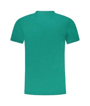 Cavalli Class Green Cotton Men T-Shirt