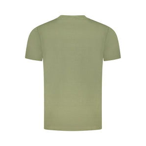 Cavalli Class Green Cotton Men T-Shirt