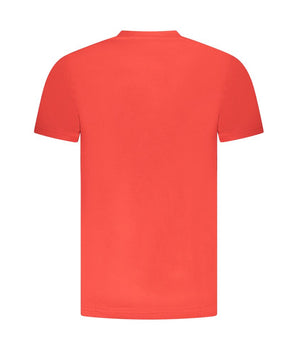 Cavalli Class Red Cotton Men T-Shirt