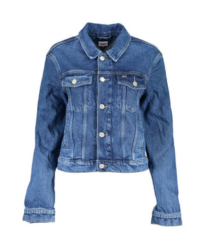 Tommy Hilfiger Blue Cotton Women Jacket