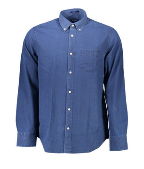 Gant Blue Cotton Men Shirt
