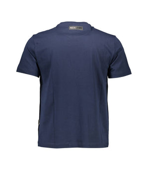 Plein Sport Blue Cotton Men T-Shirt