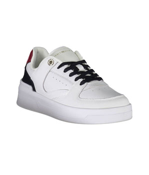 Tommy Hilfiger White Leather Women's Sneakers