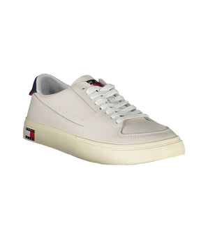 Tommy Hilfiger White Leather Men Sneaker