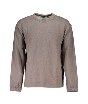 Calvin Klein Brown Cotton Men Sweater
