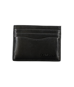 Calvin Klein Sleek Black Leather Card Holder