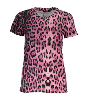 Cavalli Class Pink Cotton Women T-Shirt