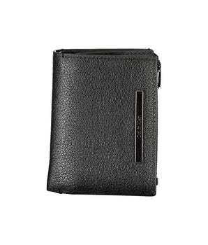 Calvin Klein Sleek Black Leather Wallet with Coin Purse
